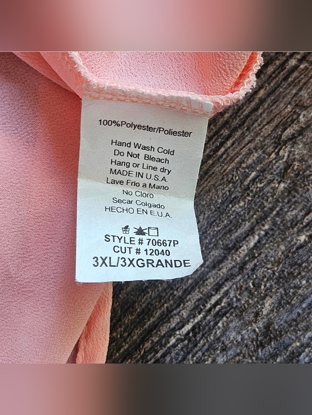 Fashion to Figure Pink/Sleeveless/Intricate Lace Women Top 3X - Picture 2 of 3